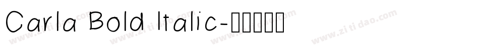 Carla Bold Italic字体转换